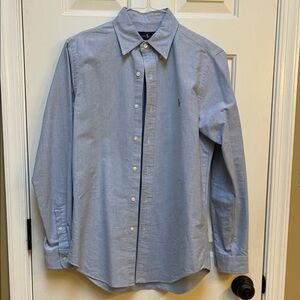 Ralph Lauren Light Blue Button-Down Shirt, Men's Size Small